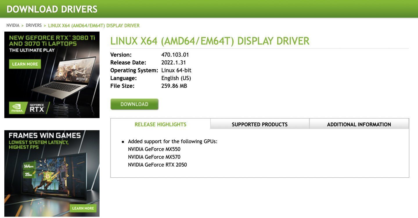 mx|英伟达 MX 550/570、RTX 2050 显卡获 Linux 驱动支持