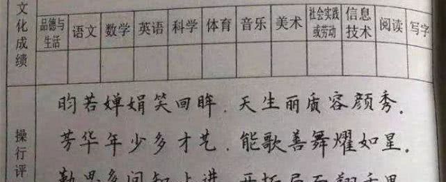 中小学生试卷因书法加分，老师晒出照片，网友：不服不行！