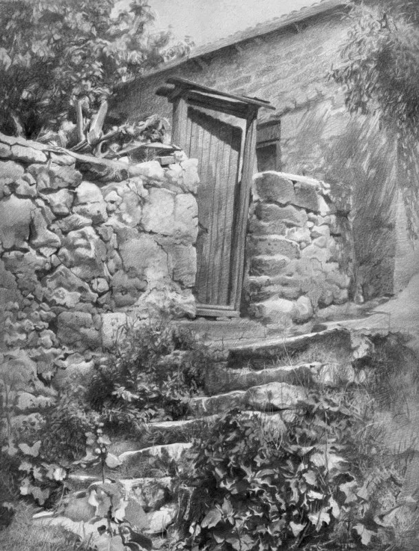 素描#乌克兰画家丹尼斯·切尔诺夫-头像、静物素描