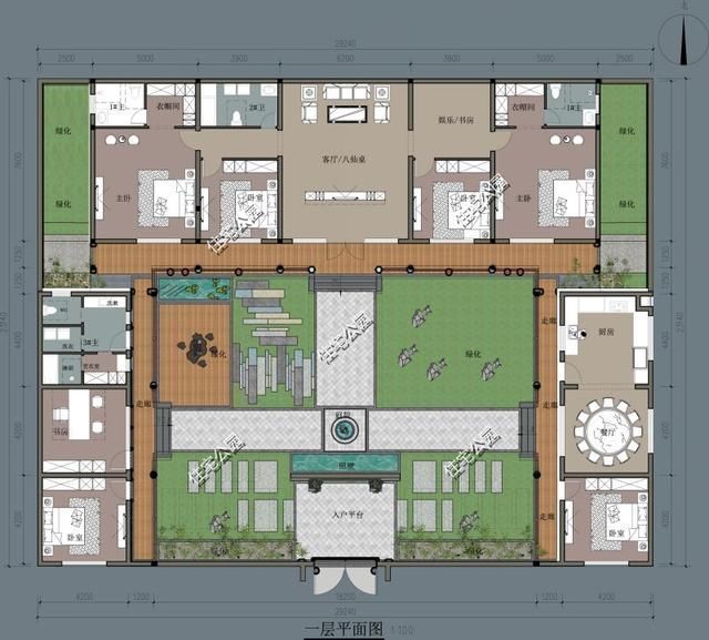 建筑|给农村父母盖养老房,这10套小平层真心不错,神龛堂屋火炕全都有