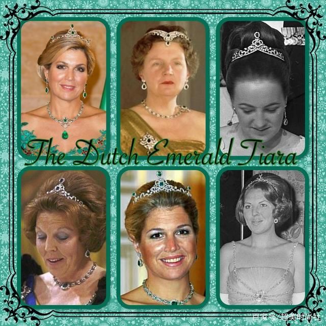 荷兰王室的这件珠宝太值了！皇冠拆成耳环用，祖母绿能换成钻石戴