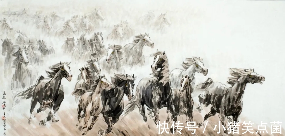 人观|他笔下的骏马,作品不落俗套,让人观之如闻其声