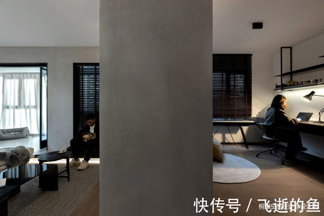 客厅|摩登玩味-新青年的现代酷宅