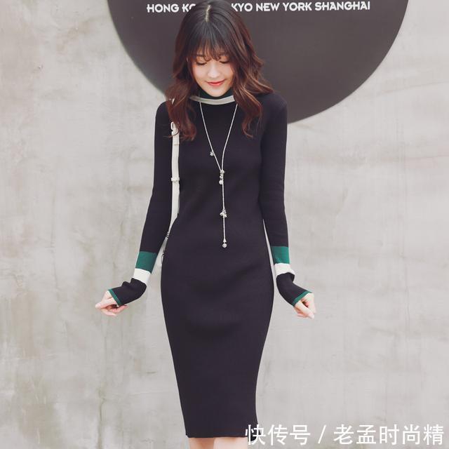 裙摆|春寒乍暖,就穿这几款针织连衣裙,穿出2月早春气息