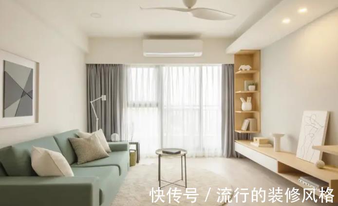 储物柜|83㎡简约风设计以温暖搭配奶茶色舒适又温馨|小户型装修效果图