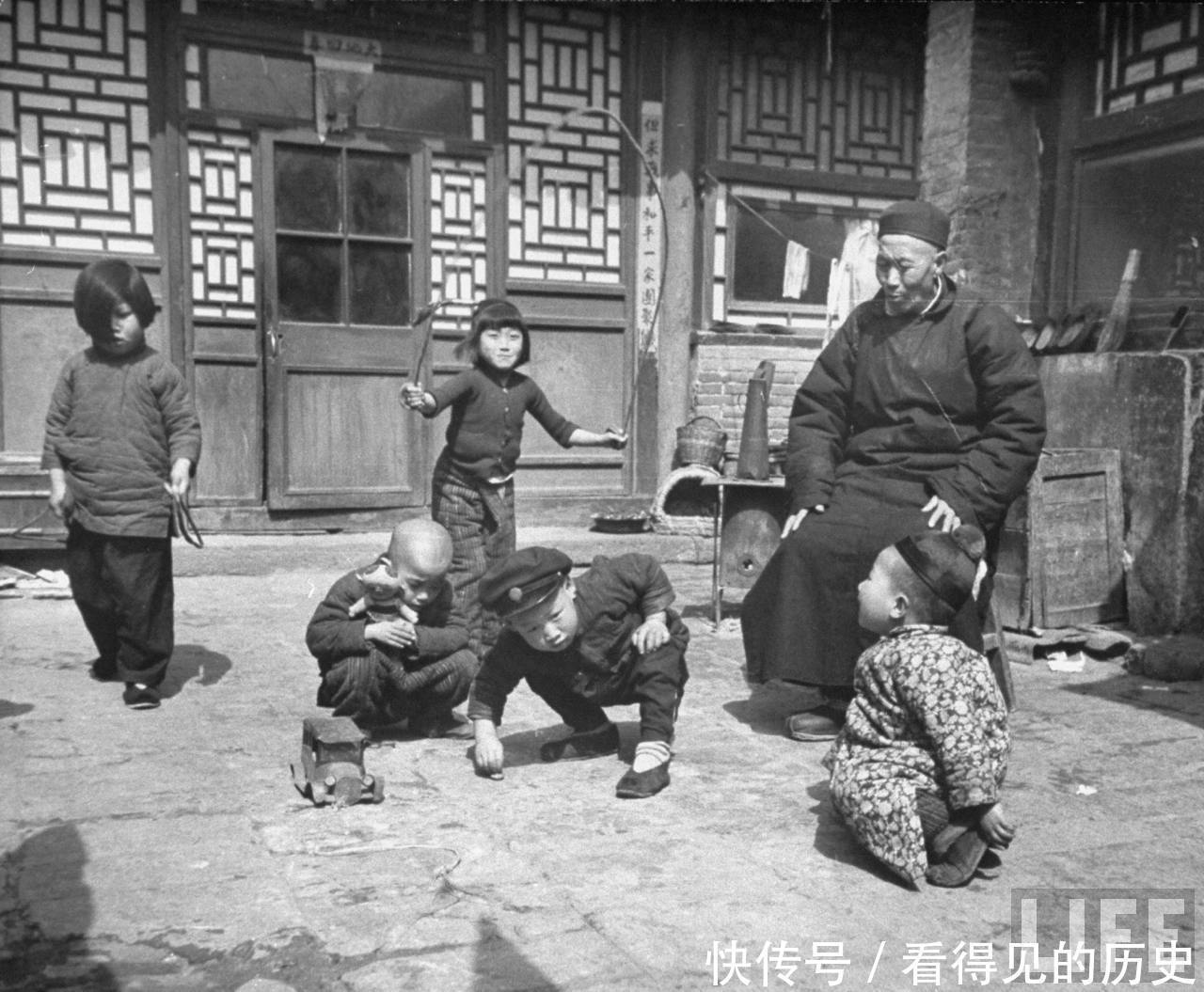 老照片 1946年的北京 还有好多四合院