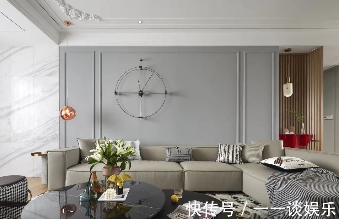 墙面|180㎡现代轻奢风，打造充满华丽与端庄档次的高级居住氛围