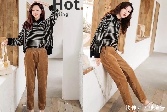 别再穿阔腿裤了,现在流行的是“窄腿裤”,百搭又显瘦,还暖和!