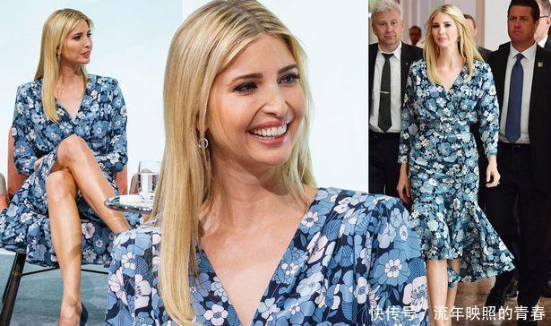 亮片裙|伊万卡1万8银色亮片裙好闪耀，惊艳如美人鱼，比模特都美