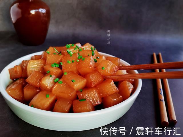 红烧酱油|1个萝卜简单2步,红烧做法简单,萝卜不油不腻,香软入味超下饭