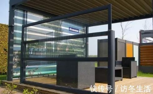 院子|院子别再铺砖和水泥,改装可移动折叠玻璃,围墙好看更实用!