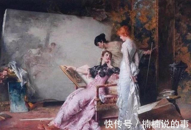 服饰#康拉德·基塞尔,把贵妇们的容貌与服饰,表现得极为富丽奢华!