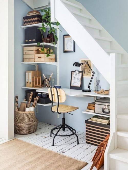 书房|客厅一角这么去设计,不用独立房间也能舒适办公,很适合小户型