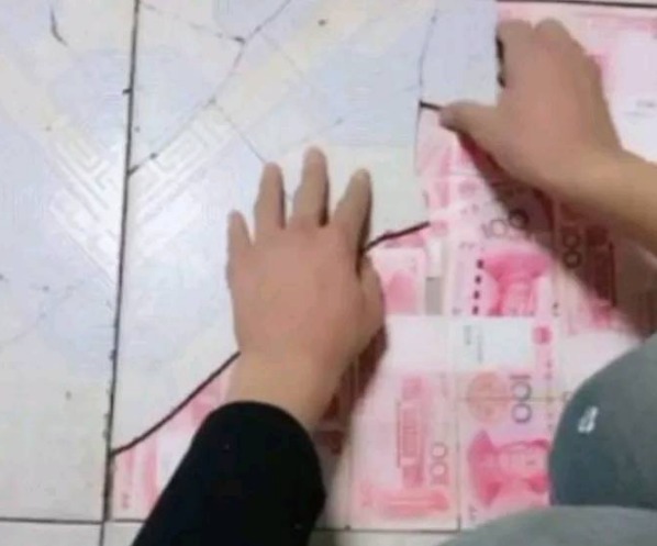 女子拖地时发现地板裂开,翻开地板乐了