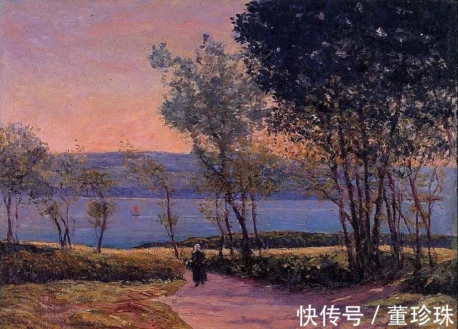 马克西&他是法国著名印象派画家，风景油画集合众家之技法，然后自成一格