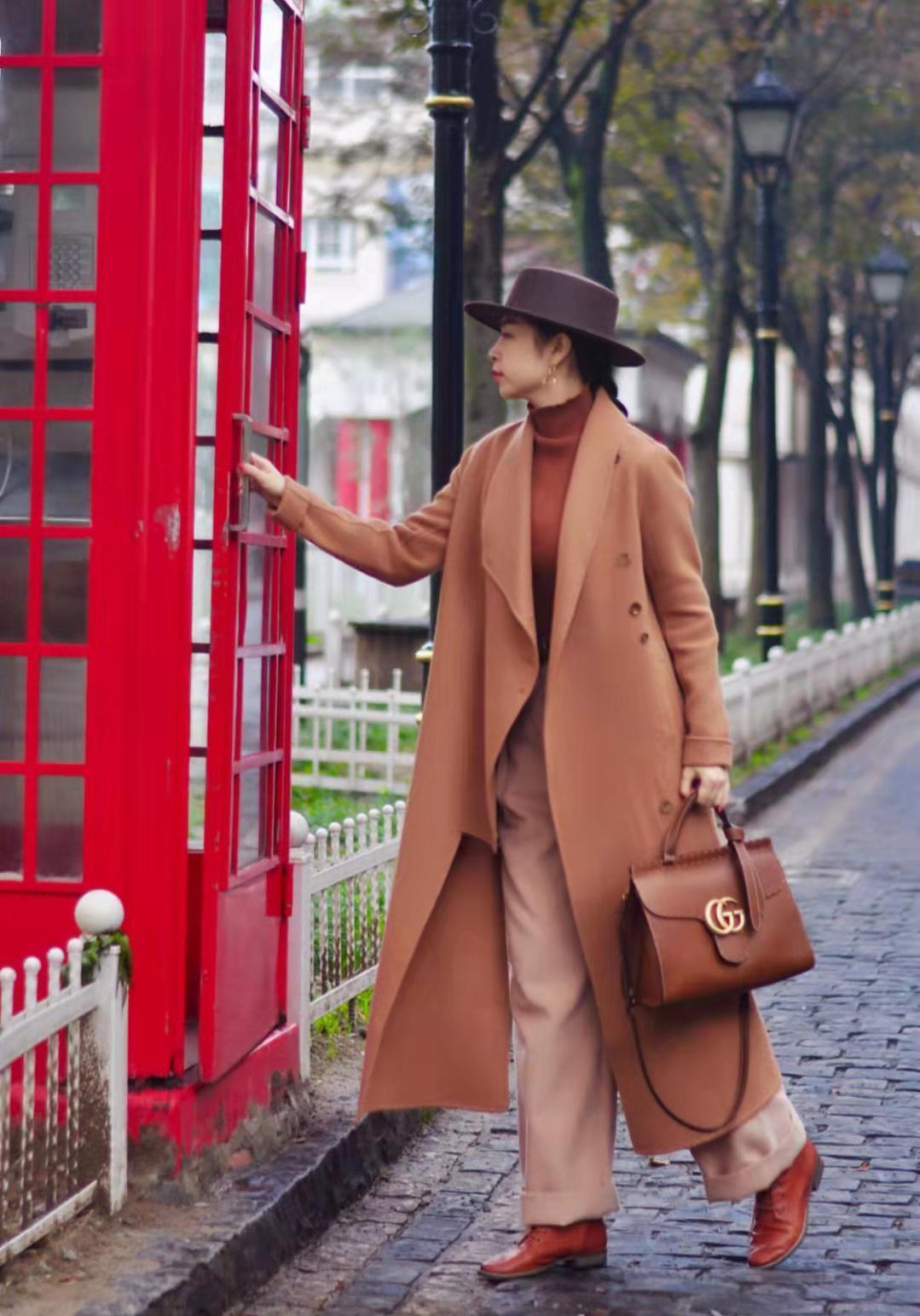 棕黄色 秋冬穿“棕色”能有多美?瞧三木博主的气质搭配,照着穿就很美