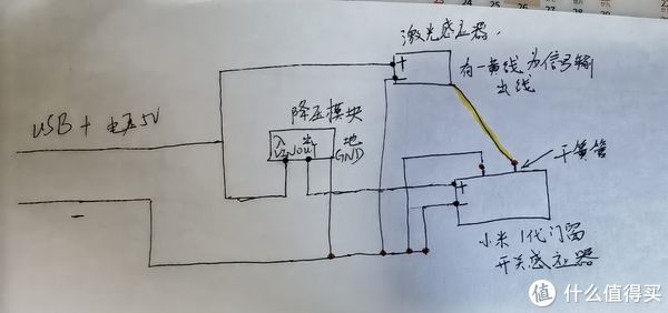 降压|小米1代门窗传感器魔改——激光传感器