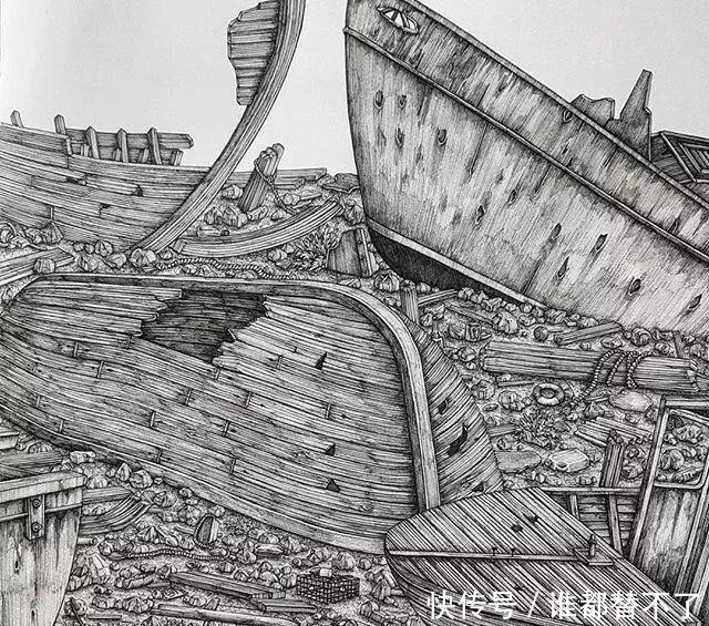 针管$全球最抠女画家，用一支2元针管笔惊艳世界，连英国皇室都惊叹