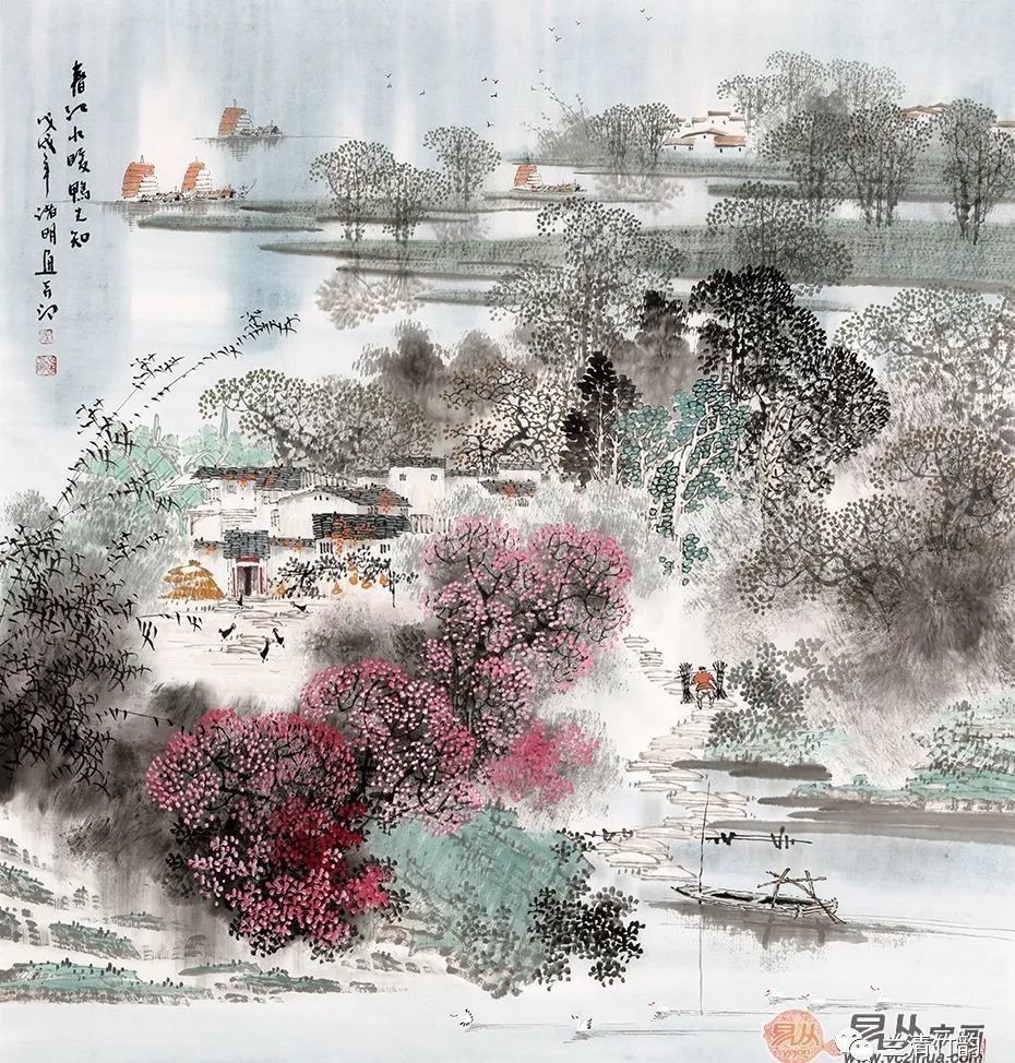 书房挂画:家居书房挂什么画好?国画山水画系列静雅悠然