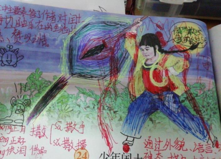 涂鸦!学生课本涂鸦走红,美术老师看了拍案叫绝,语文老师看了怒了