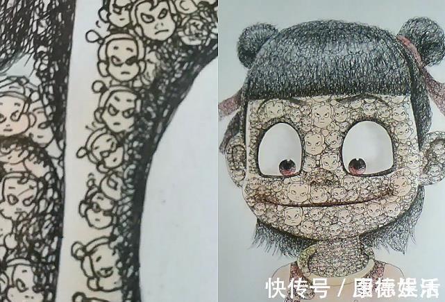 满脸|美术生用1000个“哪吒”绘画，开局满脸嫌弃，成品太上头