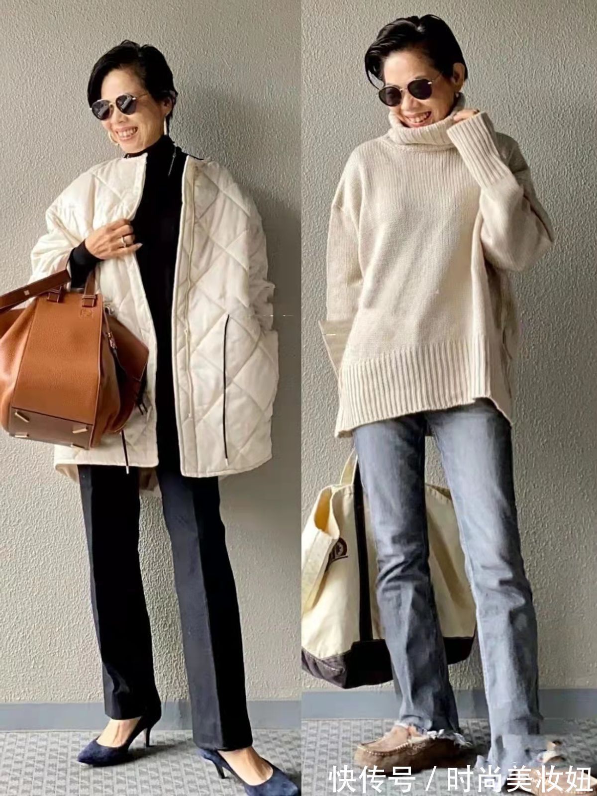 保暖|50岁女人冬季就该这样穿,简约大气又保暖,照穿气质翻倍