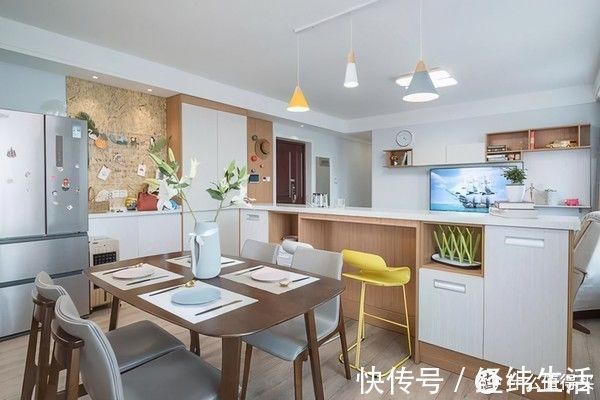 横厅式|看了他的127㎡新家,才懂“横厅式”布局为何受欢迎,让人羡慕