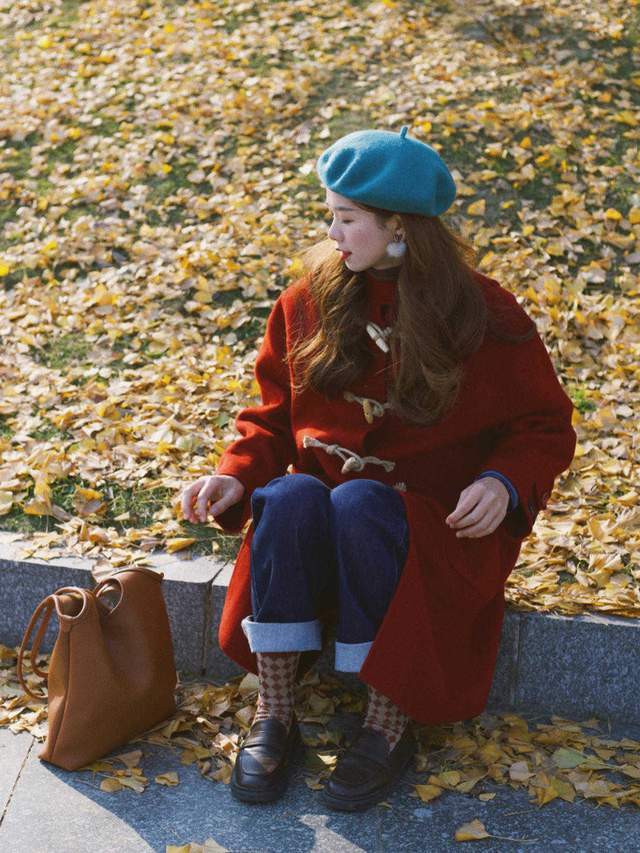 阔腿裤|复古风穿搭技巧,绿色针织开衫搭配阔腿裤甜美俏皮,简约又好看