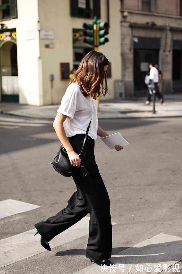 拖地裤|阔腿裤大势已去!今年最火的“裤王”是它,遮肉显高,150都爱了