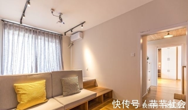 榻榻米|53㎡老房改造，面积小可以把次卧和客厅结合，榻榻米房设计太好