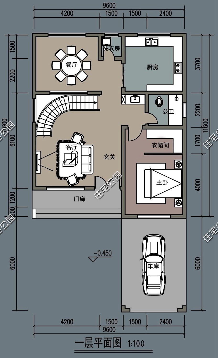 露台|农村建房想省钱？看看这10套平屋顶户型，20来万就能建好