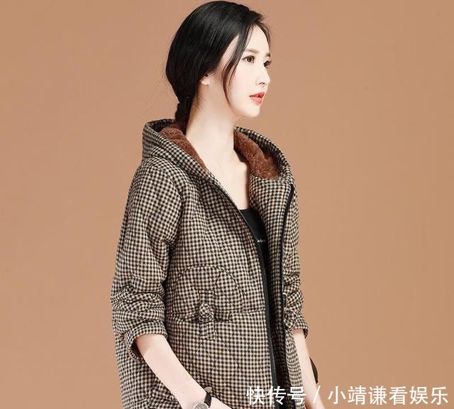 格子|今冬又新出一女装,叫“格子棉服”,轻熟时髦,时尚显瘦
