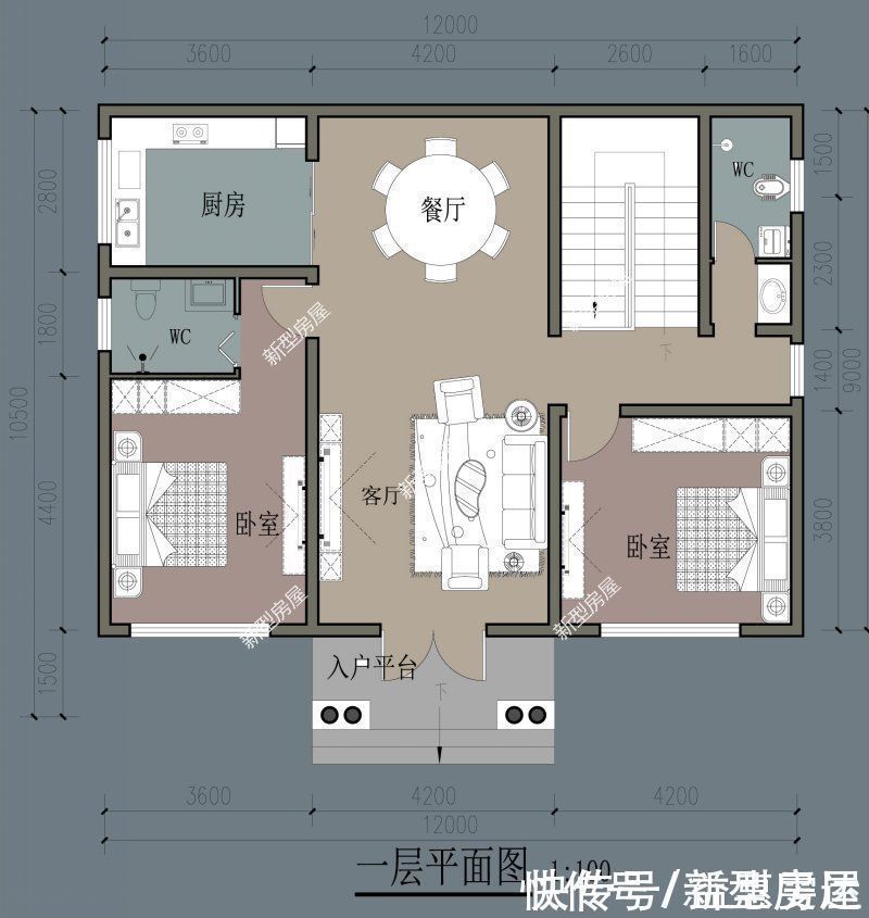 占地面积|预算30万以内，推荐这5套图纸，为啥农村人都喜欢最后一套？