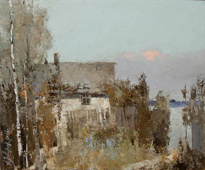 笔触@笔触率性,优雅朦胧的风景油画,迷人!