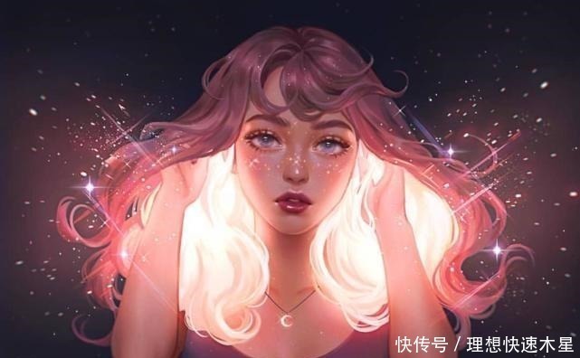 工作细胞|“月亮星星”拟人化头发做云、手捧月,国外画师不一样的脑洞!