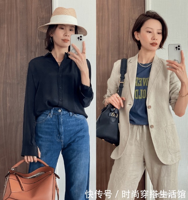 衬衣|40+女人穿衣不将就,记住这2个配色思路和3种搭配,减龄又有质感