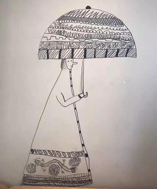 赞不绝口|9岁男孩给客厅墙壁手绘壁纸,来客赞不绝口,网友:老天爷赏饭吃