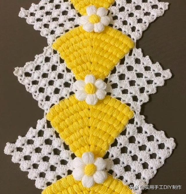 新手#「针织作品」32款只用到一种针法织出来的美垫子,新手留存备用