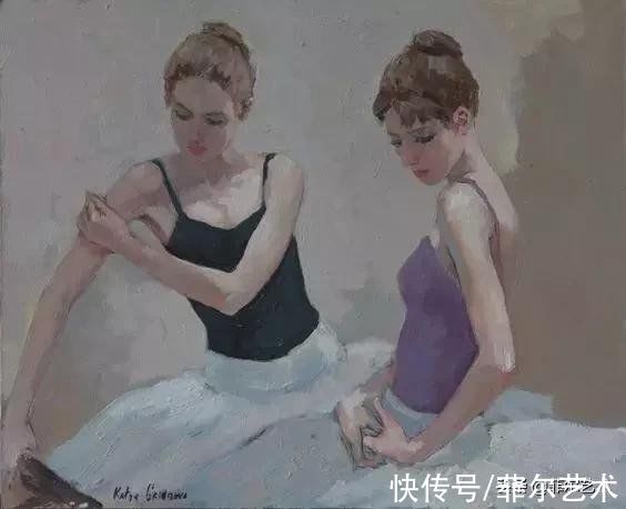 舞女|听说，乌克兰女画家Katya.Gridneva画的芭蕾舞女很漂亮