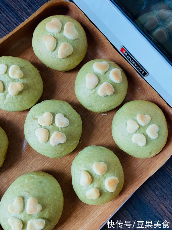 抹茶豆沙餐包别再用这么做了，教你新吃法