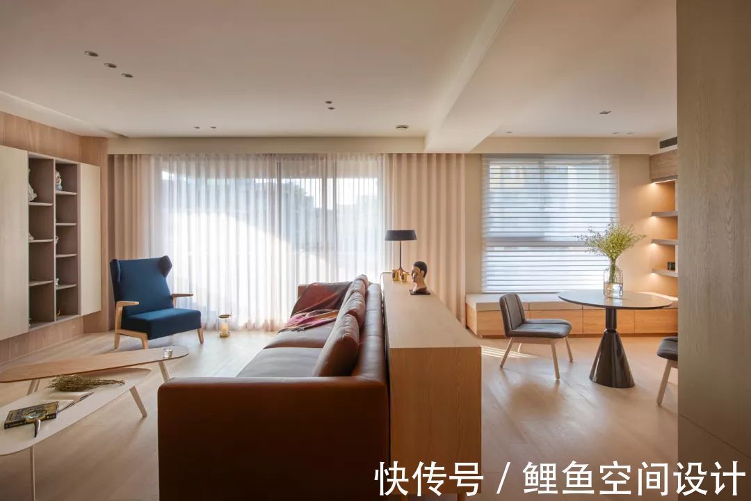 客厅|180㎡现代简约,暖色调的浪漫,温馨舒适自然