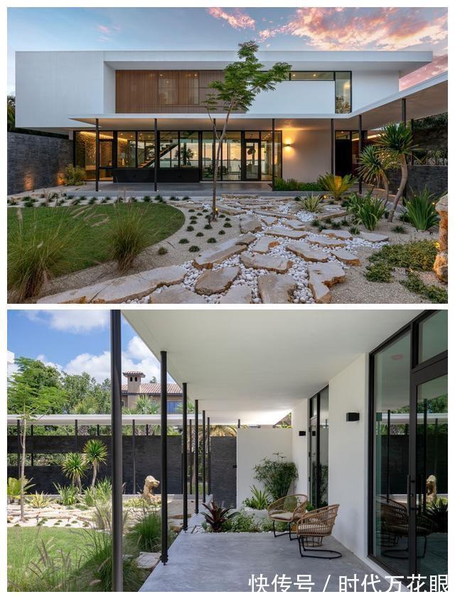 大院|420平双层别墅设计，前大院一眼就被迷住了，给大家晒晒