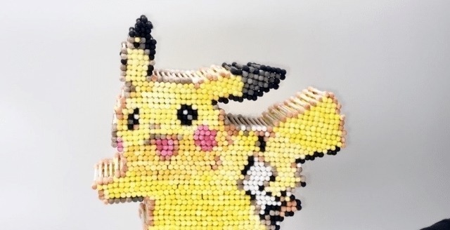 棉棒|用小棉棒還原寶可夢,神韻、肉感全都有,除了不會動簡直一模一樣