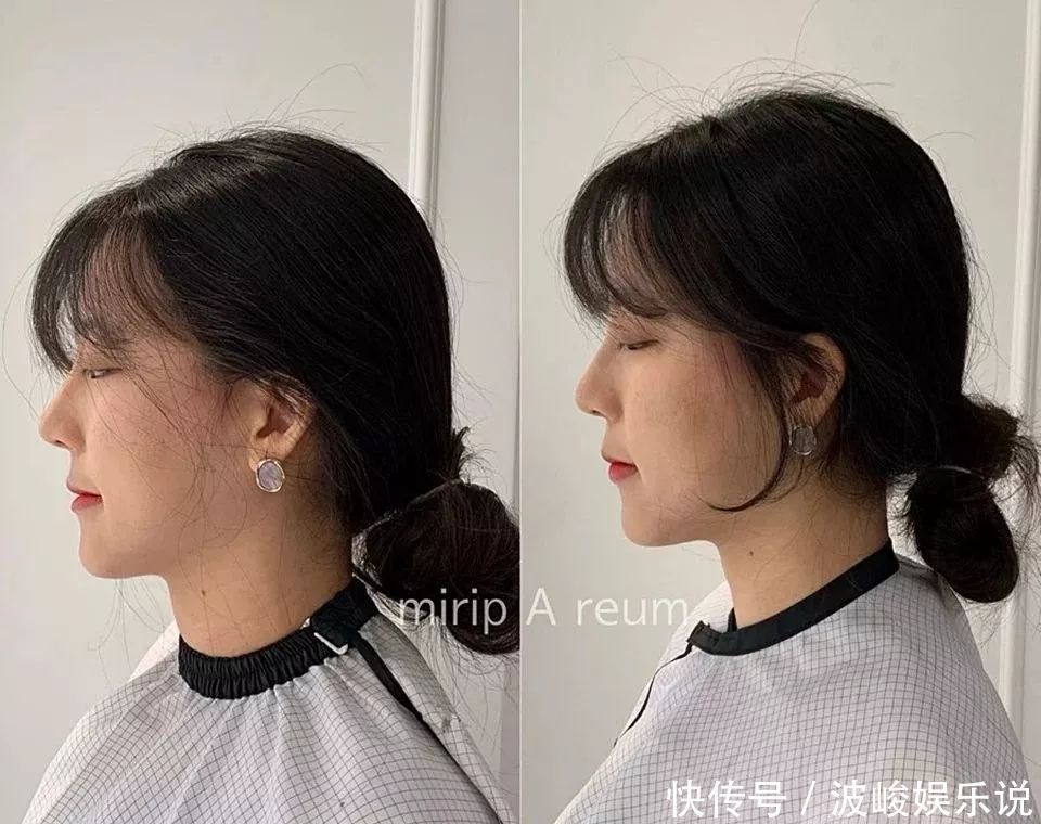 小脸|发型师解密不同脸型小脸关键,微秃女孩必学碎发发型修剪法!