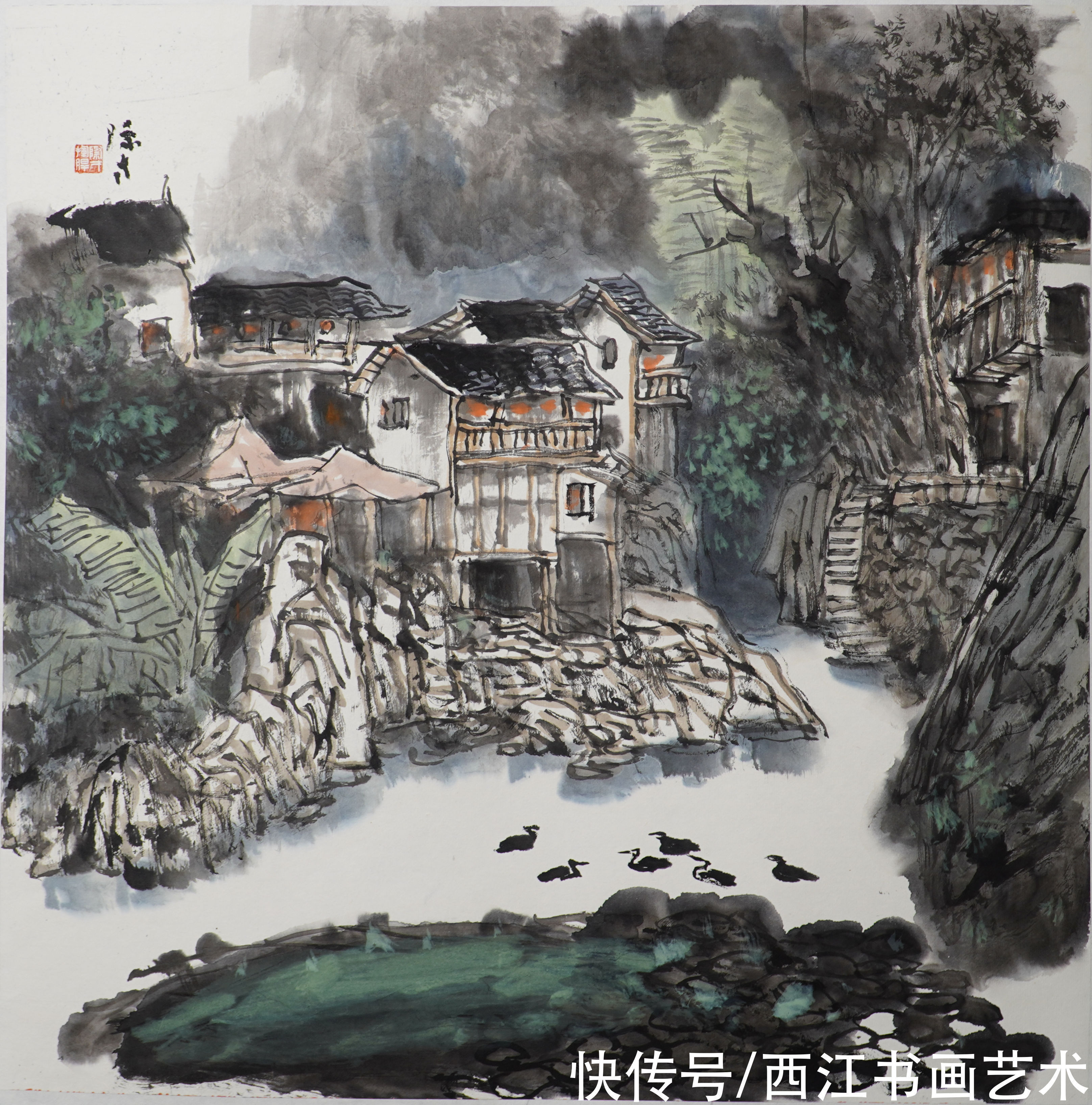 山水画&张际才：画山水无需笔笔讲来历，处处讲师承