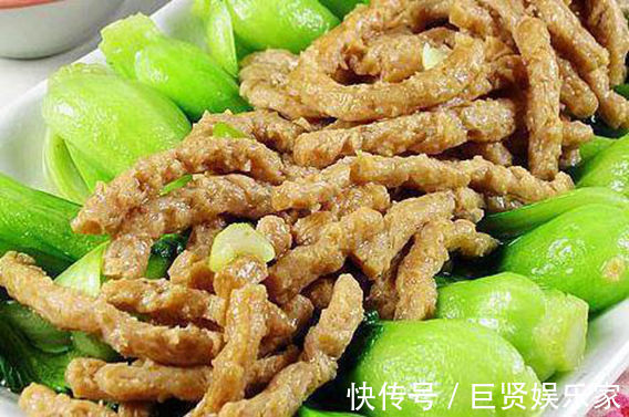 素肉丝|美食推荐蒜蓉茄子、家常溜肝尖、素肉丝油菜、家常炒鸡杂的做法