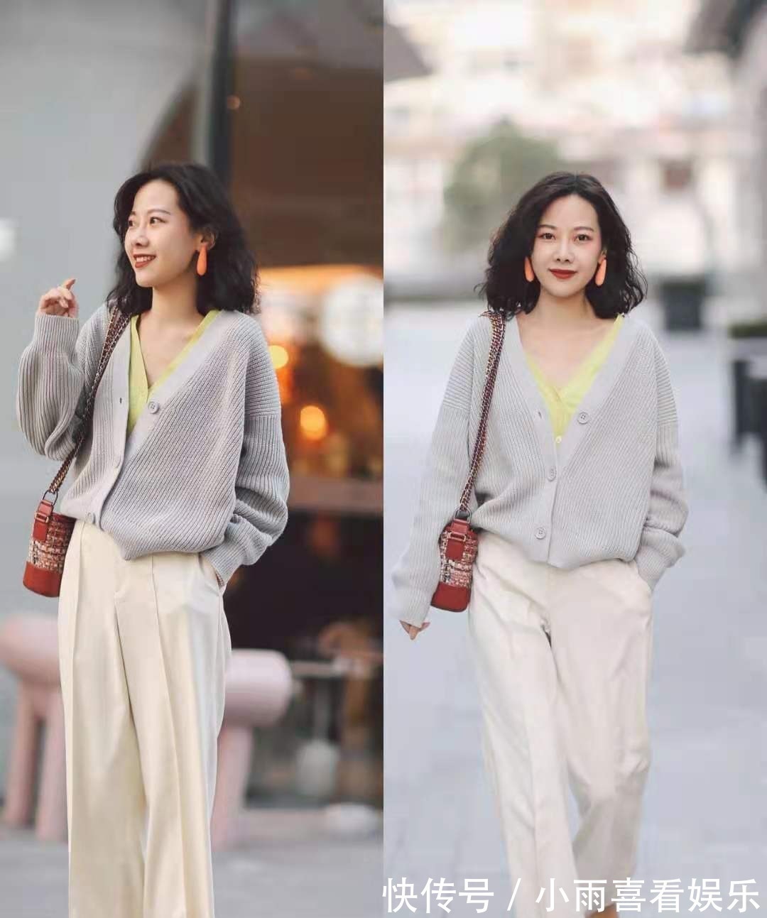 颜色 入秋后,火了一种穿搭:叠穿+撞色,时髦又减龄,显知性优雅之美