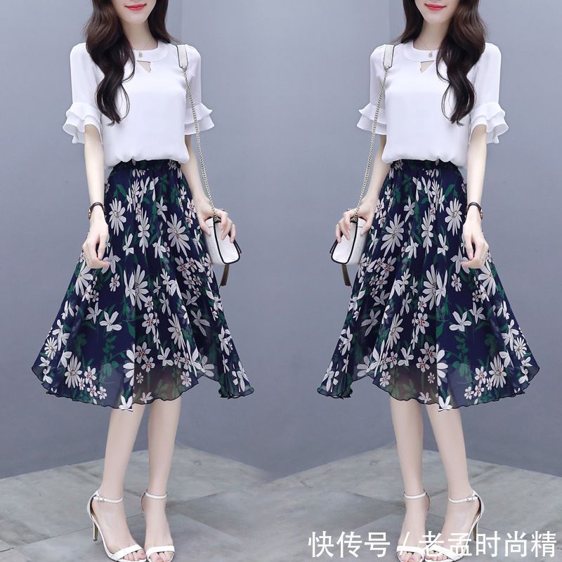 半身裙 突然发现这半身裙+单鞋,上身洋气还美嫩,踏春穿刚刚好