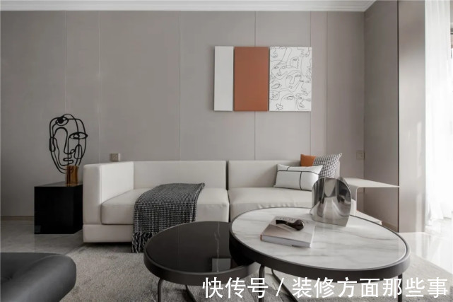 硬包|108平现代风三居室,空间充满现代简洁的大方感