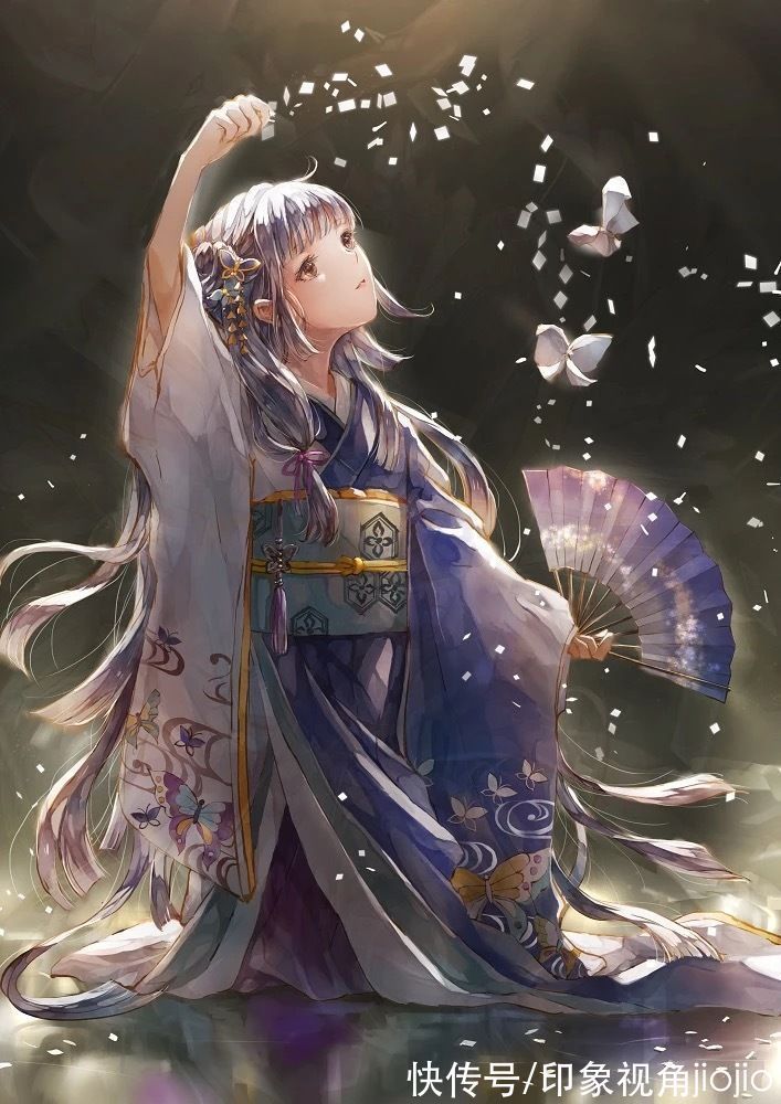 插画师@色彩绚丽的少女插画，用色大胆使画面极具感染力